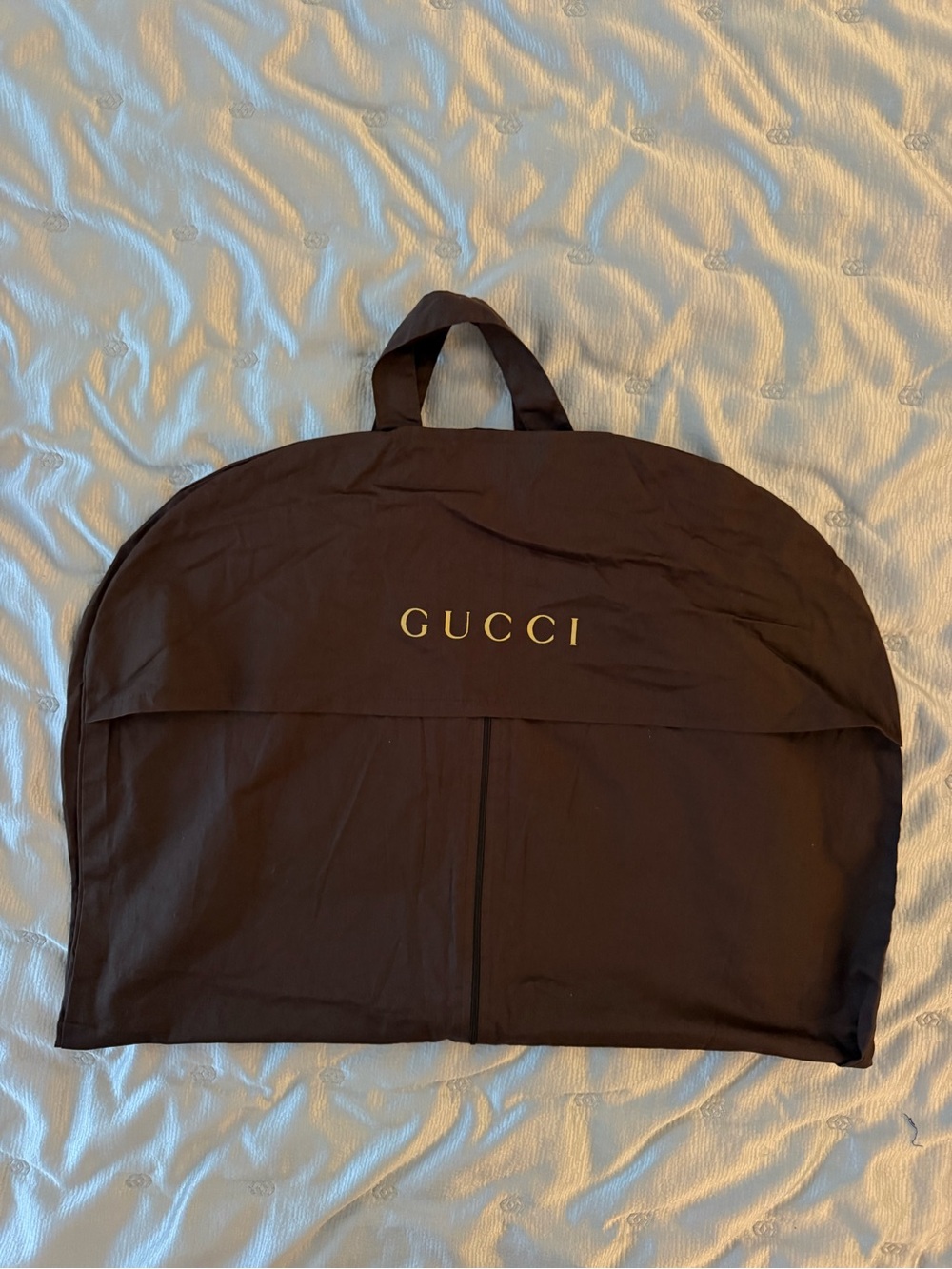 Gucci Dark Brown Garment Cover with Gold Logo